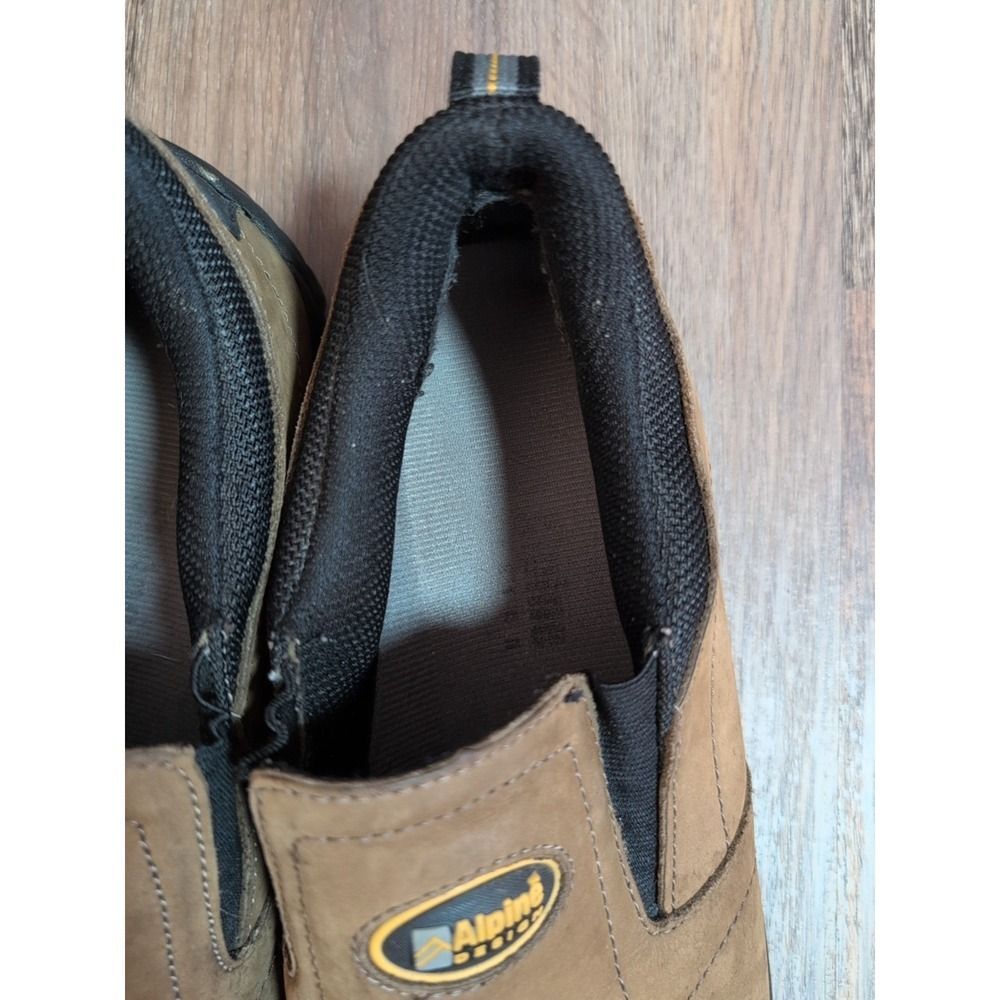 Alpine Design Men's Size 11M Brown Leather Casual Slip On Comfort Shoes - Picture 9 of 16